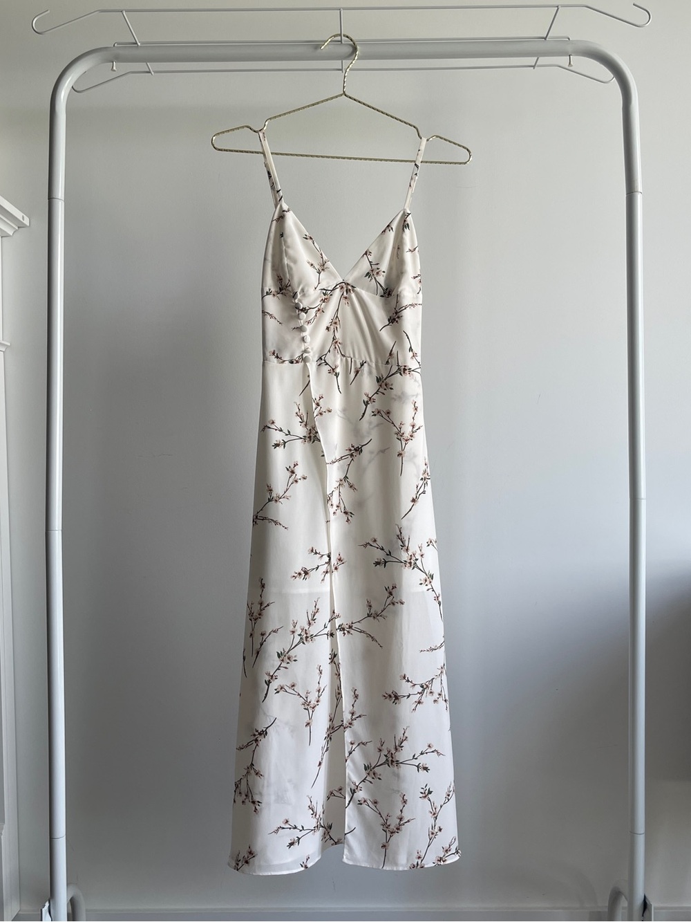 Petite Studio White Floral Slip Dress